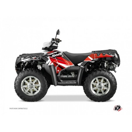 Kit Déco Quad Stage Polaris 550-850-1000 Sportsman Forest Rouge