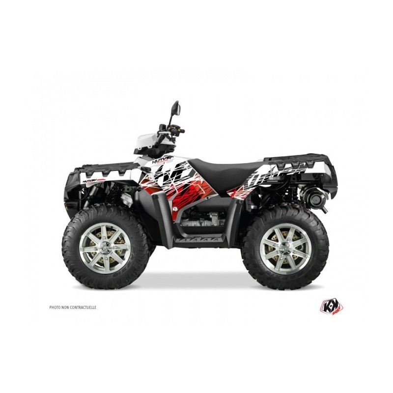 Kit Déco Quad Eraser Polaris 550-850-1000 Sportsman Forest Rouge Blanc