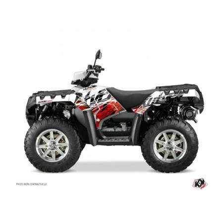 Kit Déco Quad Eraser Polaris 550-850-1000 Sportsman Forest Rouge Blanc
