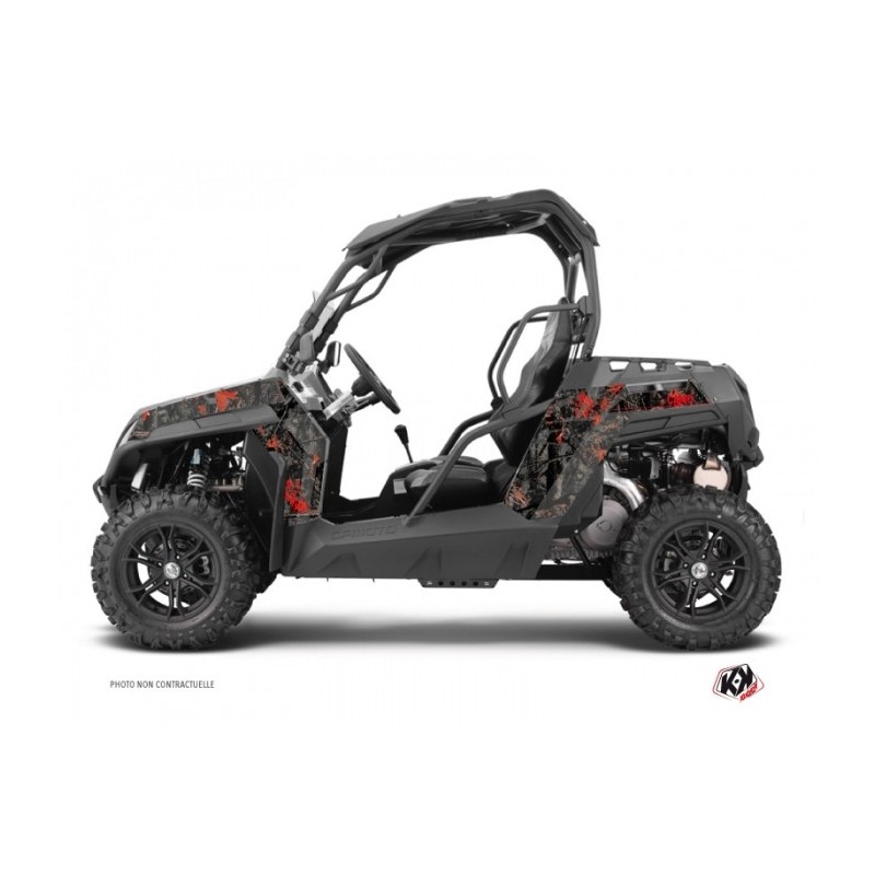 Kit Déco SSV Camo CF Moto Z Force 1000 Noir Rouge