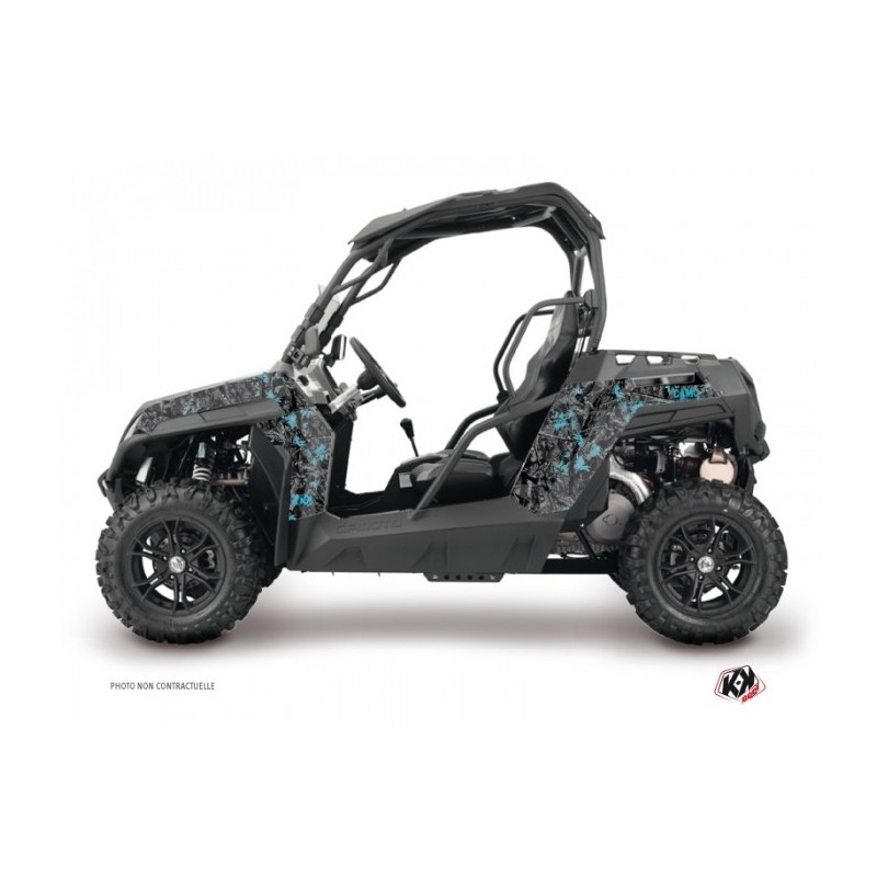 Kit Déco SSV Camo CF Moto Z Force 1000 Noir Bleu