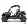 Kit Déco SSV Predator CF Moto Z Force 1000 Noir Turquoise