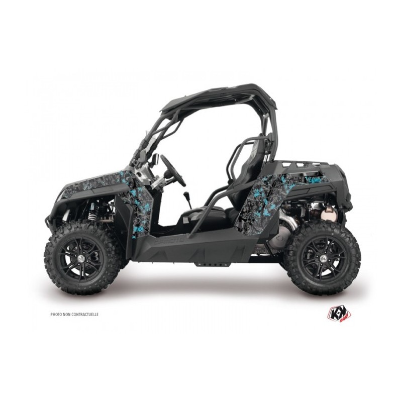 Kit Déco SSV Camo CF Moto Z Force 800 Noir Bleu