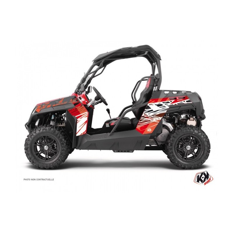 Kit Déco SSV Eraser CF Moto Z Force 800 Rouge Blanc