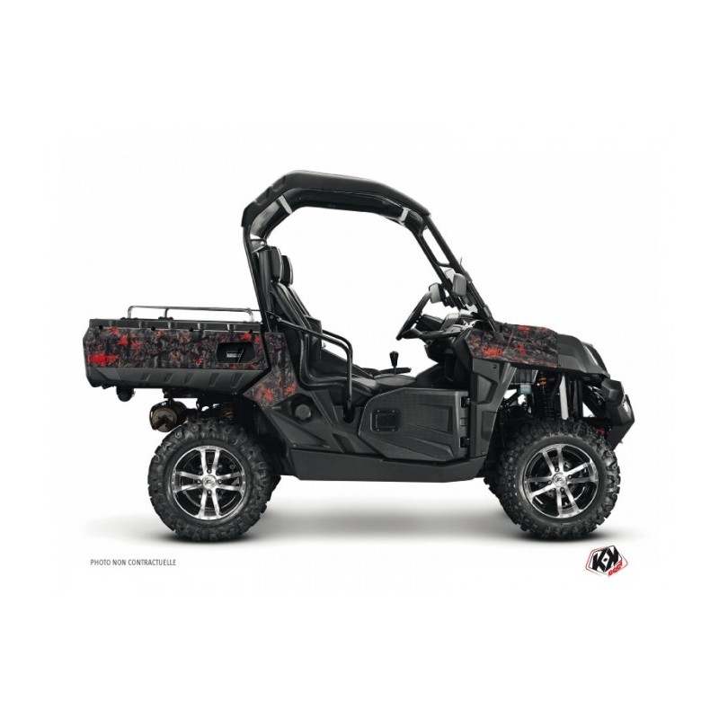 Kit Déco SSV Camo CF Moto U Force 800 Noir Rouge