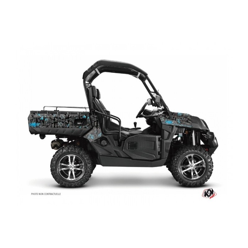 Kit Déco SSV Camo CF Moto U Force 800 Noir Bleu