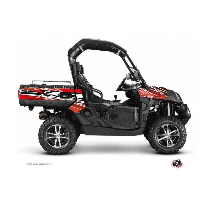 Kit Déco SSV Eraser CF Moto U Force 800 Rouge Blanc