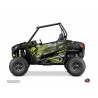 Kit Déco Portes Origine Basses Evil SSV Polaris RZR 900S 2015-2019 Gris Vert