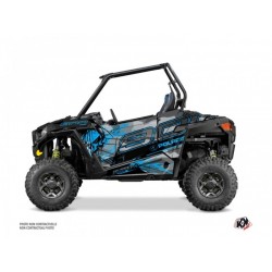 Kit Déco Portes Origine Basses Evil SSV Polaris RZR 900S 2015-2019 Gris Bleu