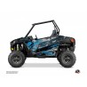Kit Déco Portes Origine Basses Evil SSV Polaris RZR 900S 2015-2019 Gris Bleu
