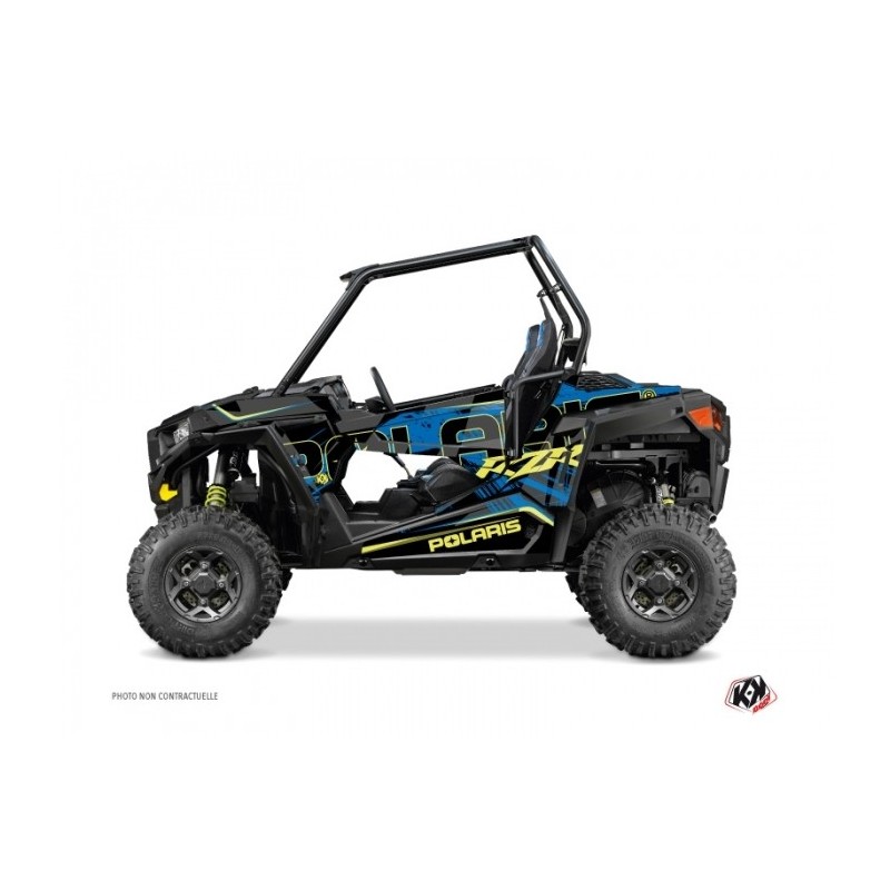 Kit Déco SSV Squad Polaris RZR 900 S Bleu Jaune