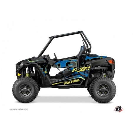Kit Déco SSV Squad Polaris RZR 900 S Bleu Jaune