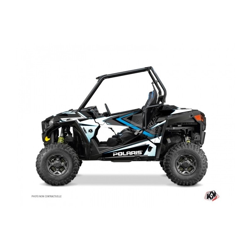 Kit Déco SSV Rock Polaris RZR 900 S Blanc Bleu