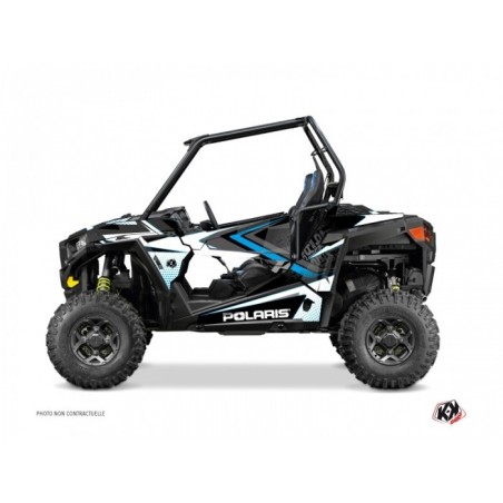 Kit Déco SSV Rock Polaris RZR 900 S Blanc Bleu