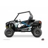 Kit Déco SSV Rock Polaris RZR 900 S Blanc Bleu