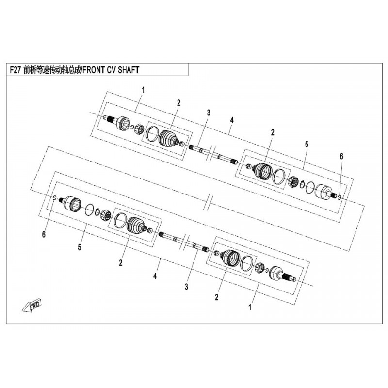 NOIX DE CARDAN COTE ROUE