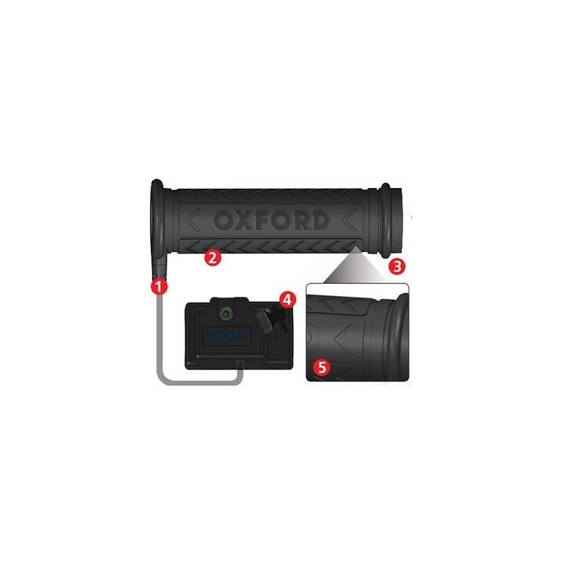 Poignées chauffantes OXFORD Hot Grip ATV