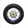 ROUE ARRIERE TR BLEU BRI 19+MOYEU JAUME FLUOR Z44