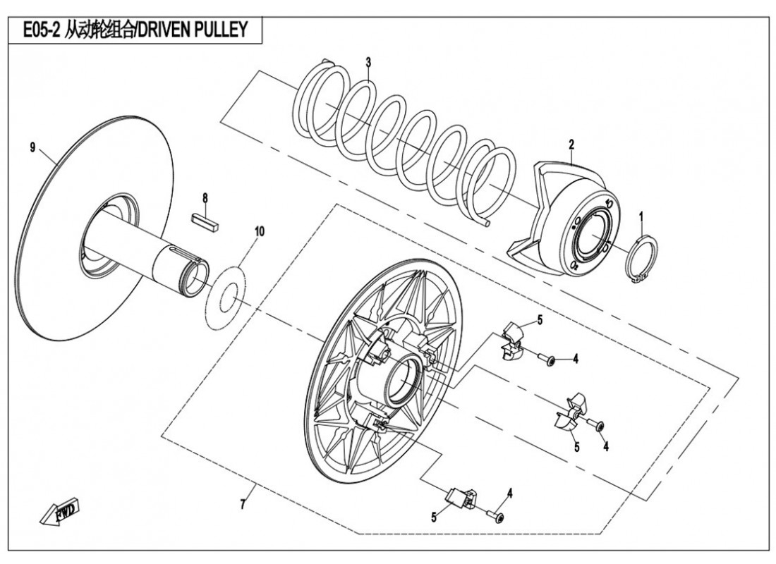 DRIVEN PULLEY