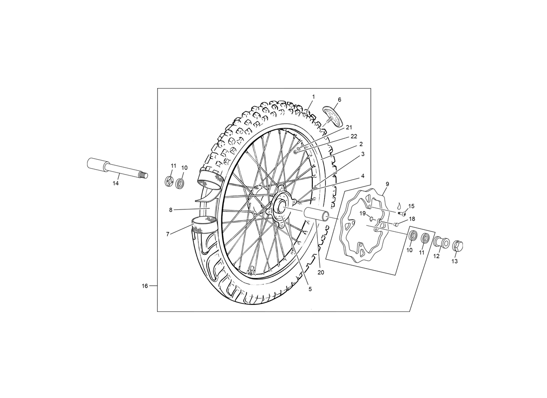 Roue avant