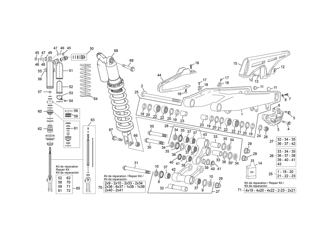 Amortisseur-Bras oscillant
